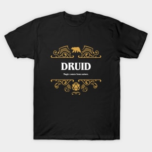 Druid Class Tabletop RPG Gaming T-Shirt